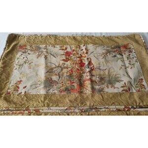 Schumacher King Pillow Shams Cases Quail Meadow Designer Toile Linen Pair Custom